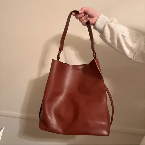 All Saints Paradise North South Leather Tote - Picture 2 of 14